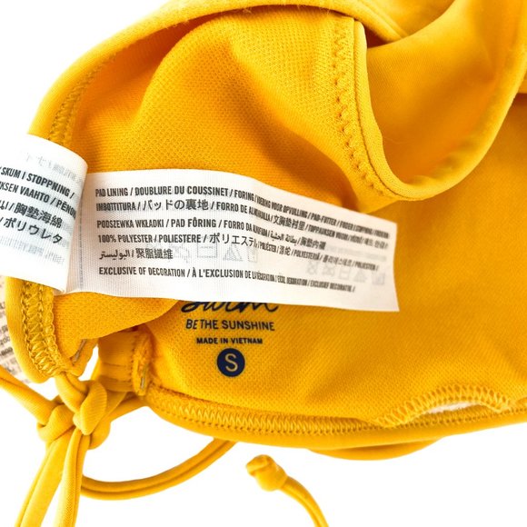 HOLLISTER Swim Be the Sunshine Side Tie Lined Swim Top - Picture 13 of 16